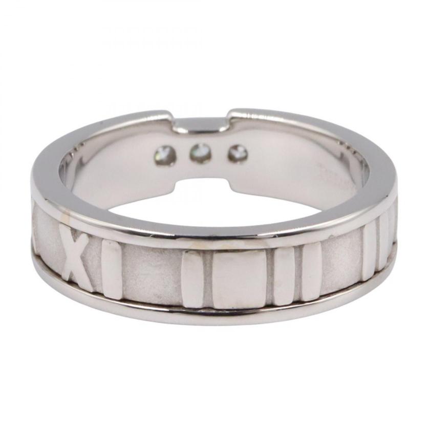 TIFFANY & Co. atlas diamond ring ring ring K18WG diamond White gold clear 1041681 - Condition A