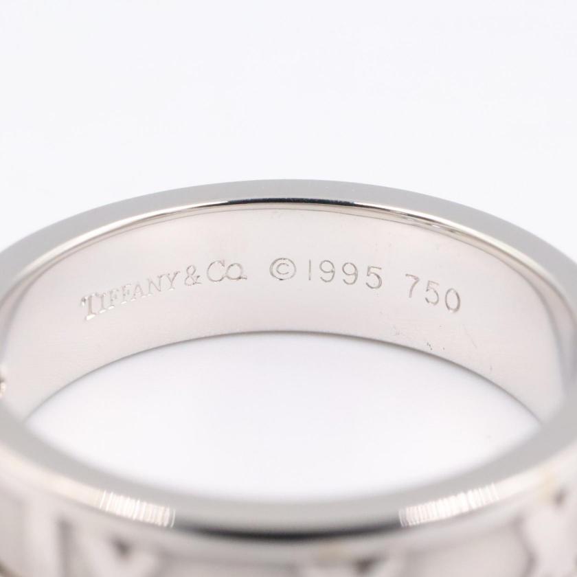 TIFFANY & Co. atlas diamond ring ring ring K18WG diamond White gold clear 1041681 - Condition A