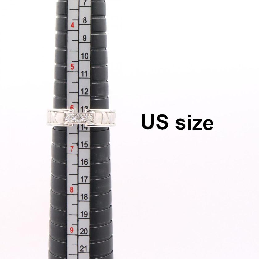 TIFFANY & Co. atlas diamond ring ring ring K18WG diamond White gold clear 1041681 - Condition A