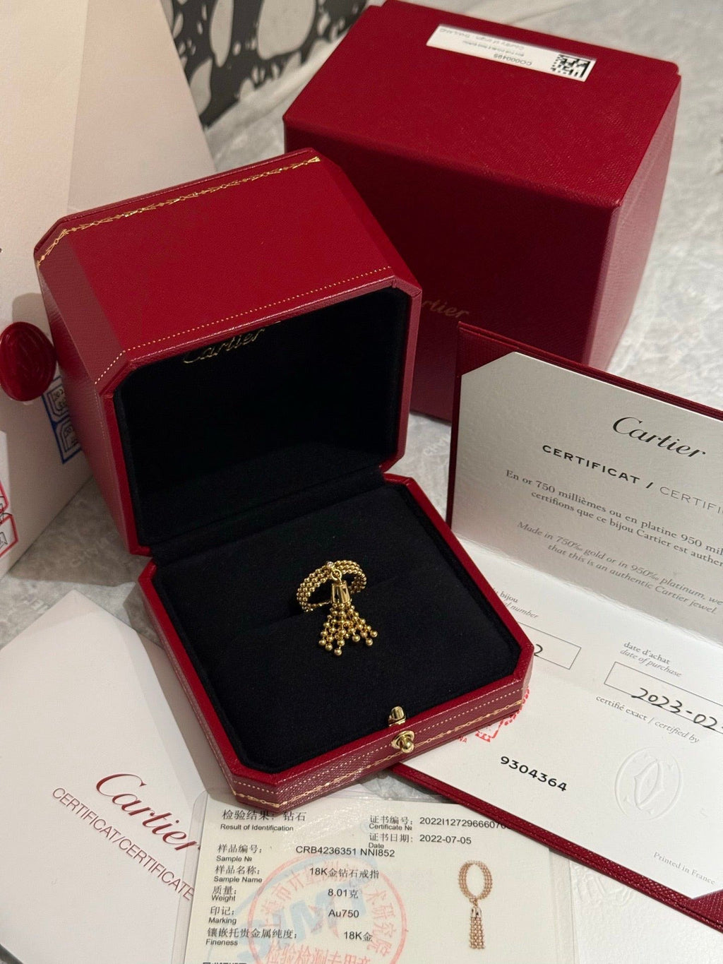 99%New🆕 Cartier Panthere de Cartier Tassel Ring (size 51) #16208