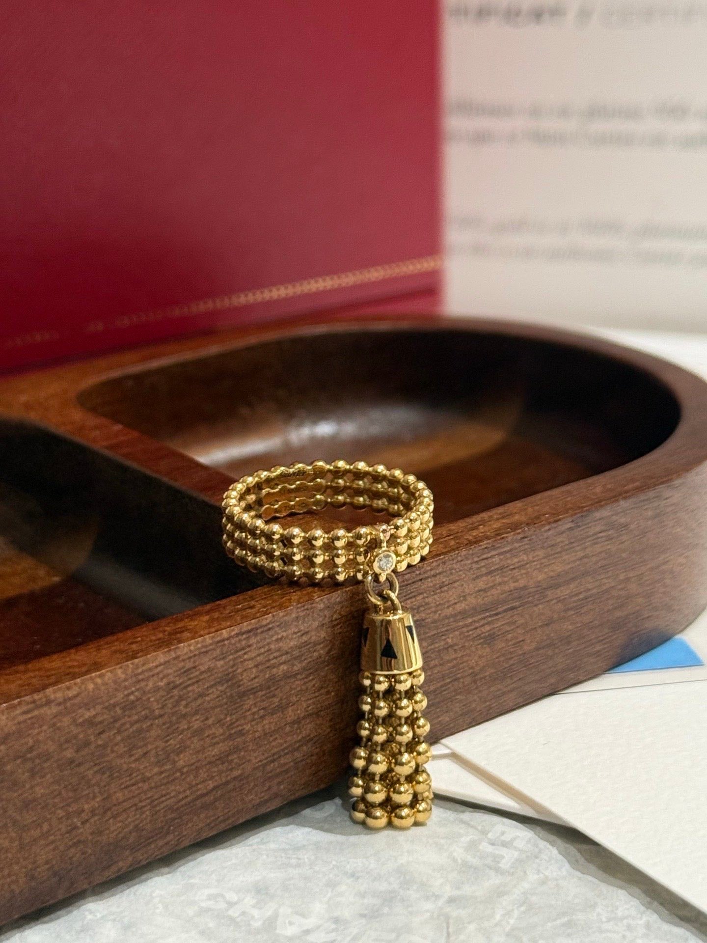 99%New🆕 Cartier Panthere de Cartier Tassel Ring (size 51) #16208