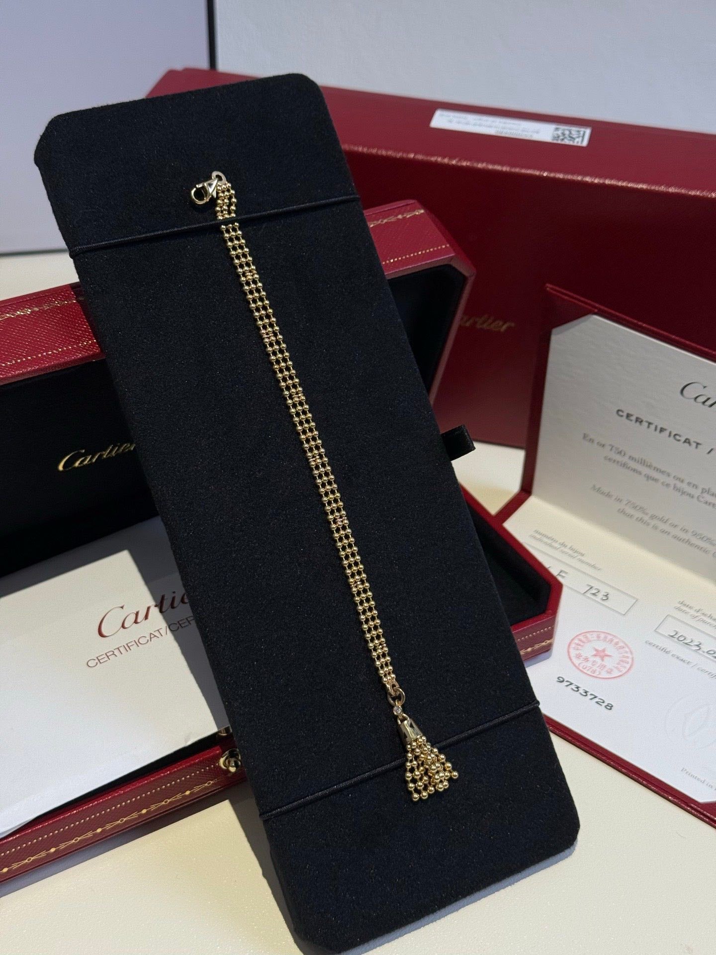 99%New🆕 Cartier Panthere de Cartier Tassel Bracelet (size 15) #16112