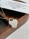 💕 Tiffany Heart Necklace, 925 Silver #16057