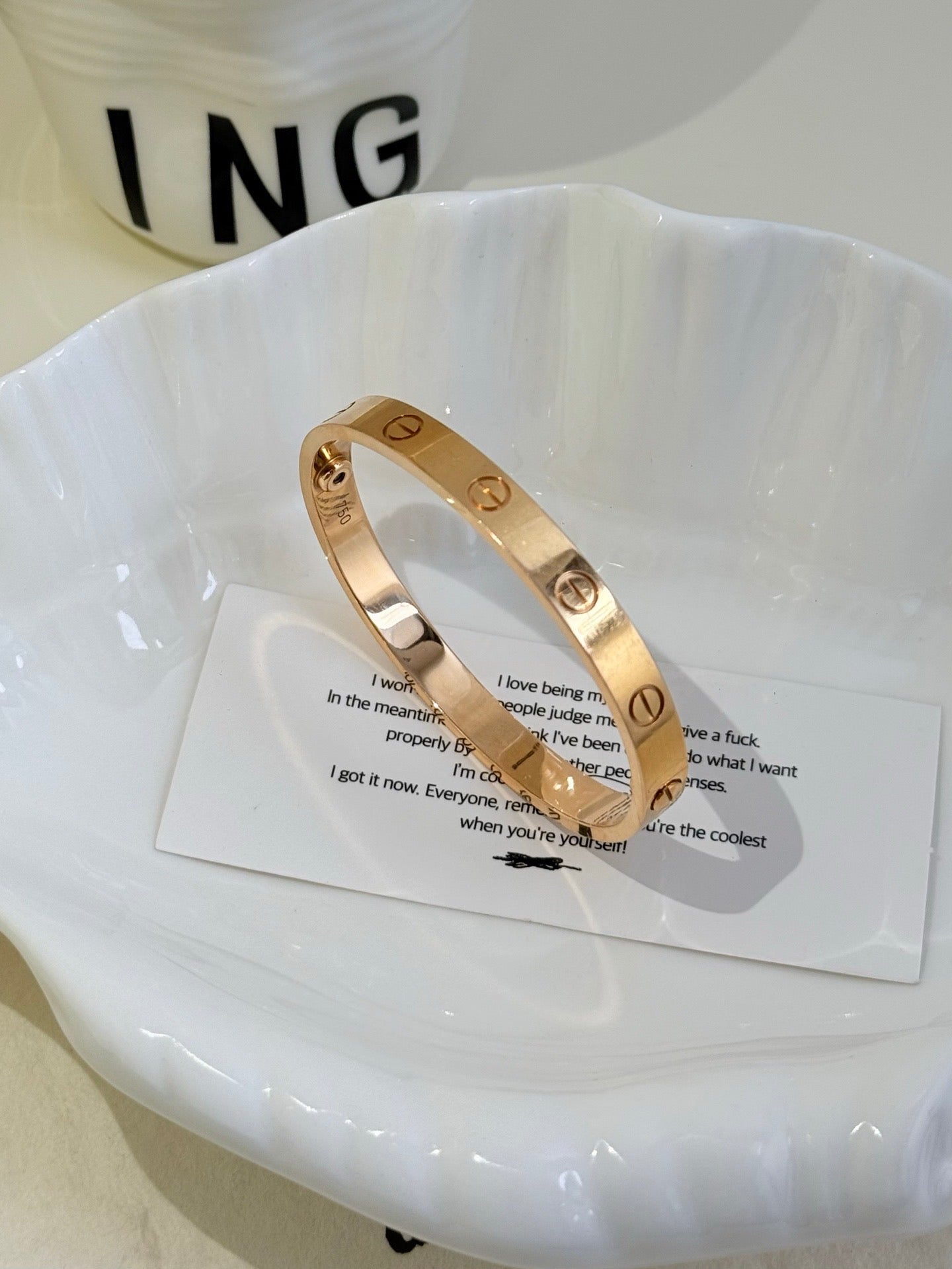💕 Cartier Love Bracelet Classic Model (size 16) 18k Rosegold #16094