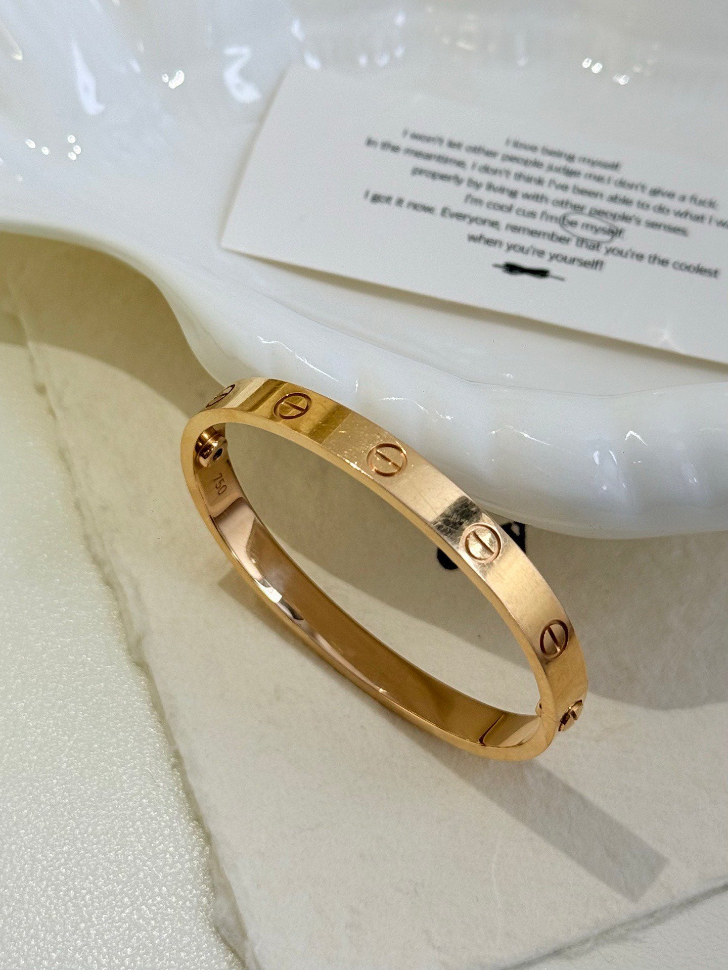 💕 Cartier Love Bracelet Classic Model (size 16) 18k Rosegold #16094