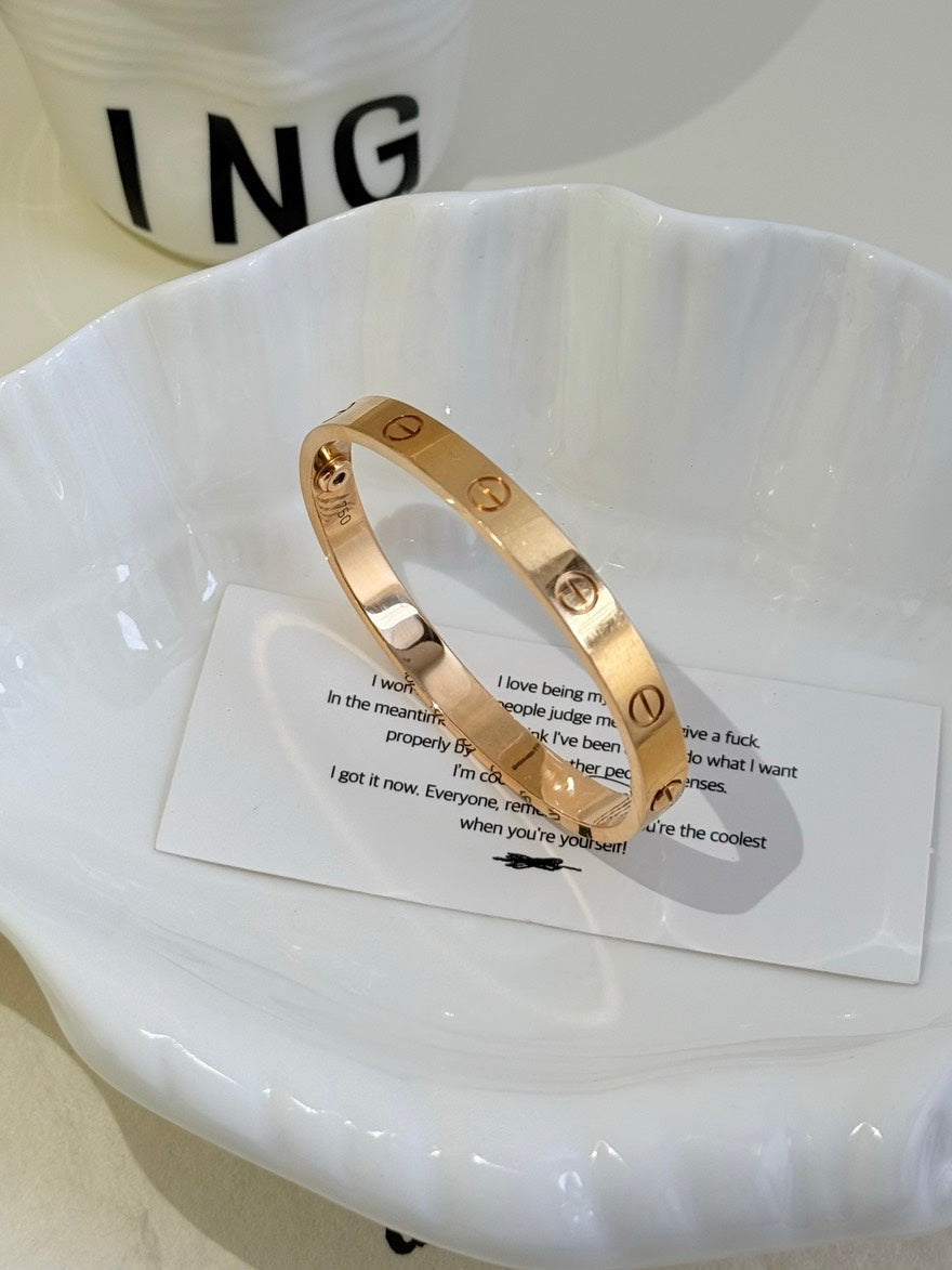 💕 Cartier Love Bracelet Classic Model (size 16) 18k Rosegold #16094
