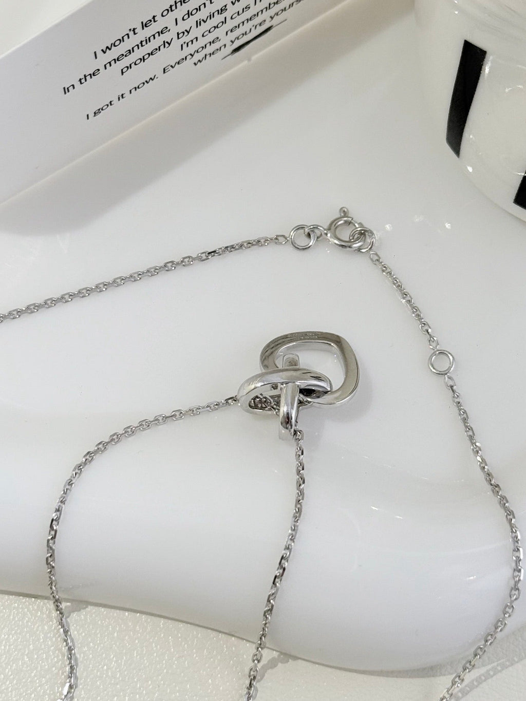 💕 Chaumet Liens de Chaumet Necklace, 18k White Gold & Diamonds #16199