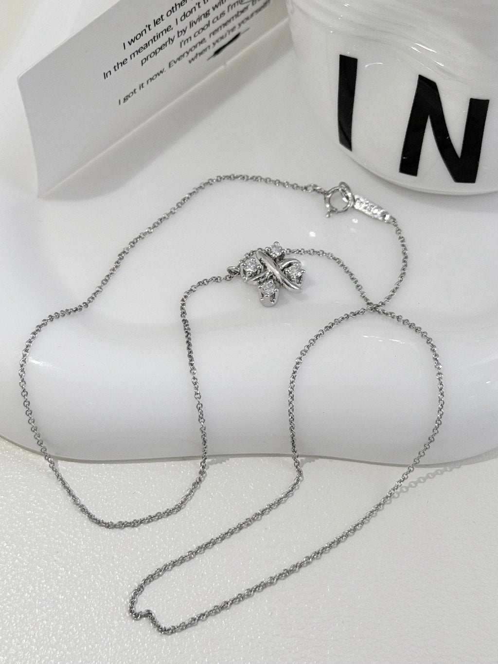 💕 Tiffany Sixteen Stone Necklace, Platinum & Diamonds #16085