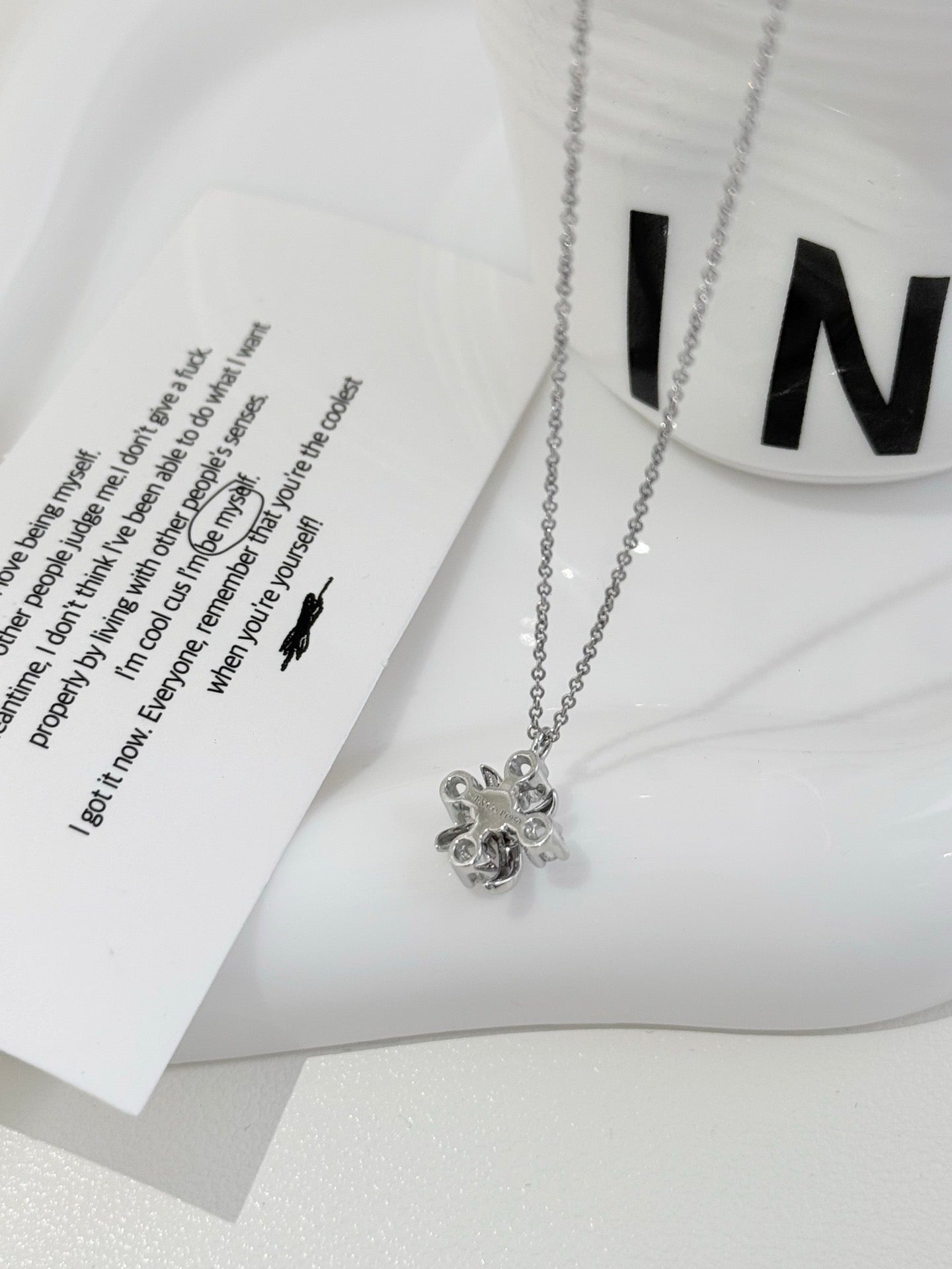 💕 Tiffany Sixteen Stone Necklace, Platinum & Diamonds #16085