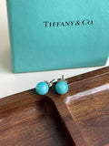 💕 Tiffany & Co. 925 Silver Amazonite Earrings #15818