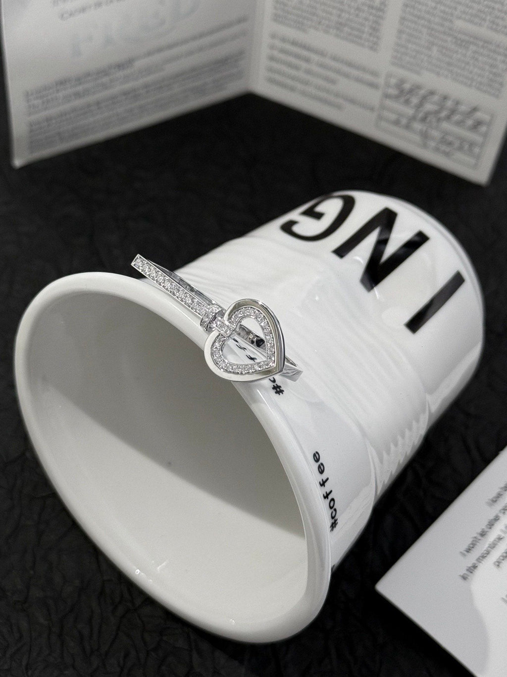 💕 Fred Pretty Woman Duo Ring (size 53, 51) 18k White Gold & Diamond #16053