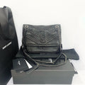 YSL Niki black studs lambskin small size bag