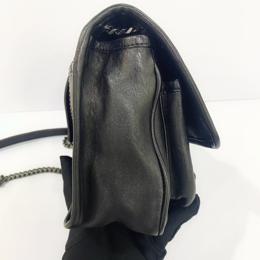 YSL Niki black studs lambskin small size bag