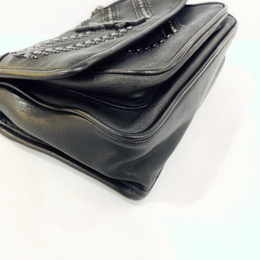 YSL Niki black studs lambskin small size bag