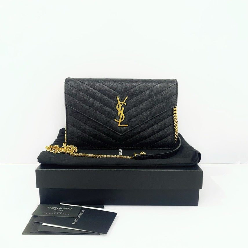 YSL envelope cowhide small size bag