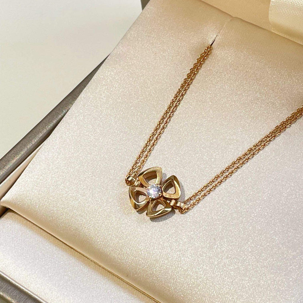 💕 BVLGARI Fiorever Bracelet, 18k RoseGold & Diamond #16322