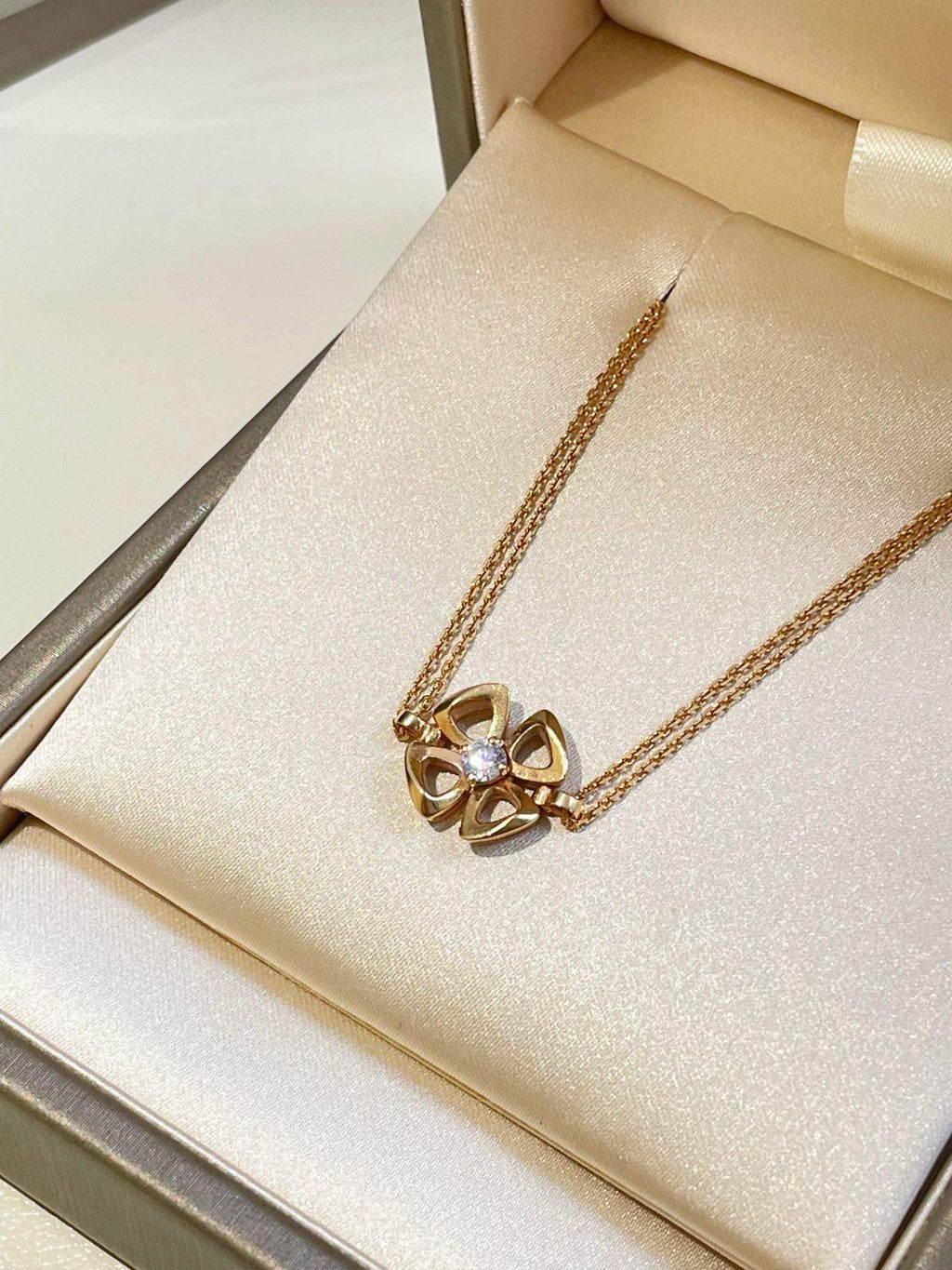 💕 BVLGARI Fiorever Bracelet, 18k RoseGold & Diamond #16322