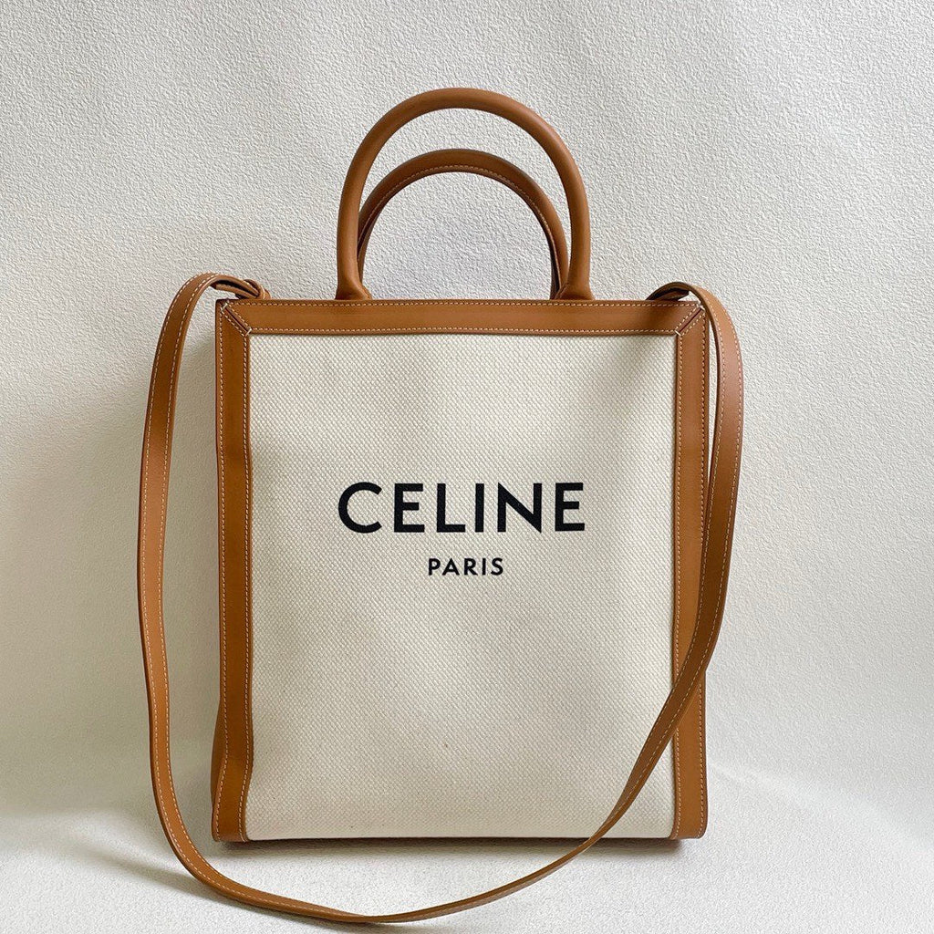 💕 Celine Canvas Vertical Tote Bag (2019) #16450
