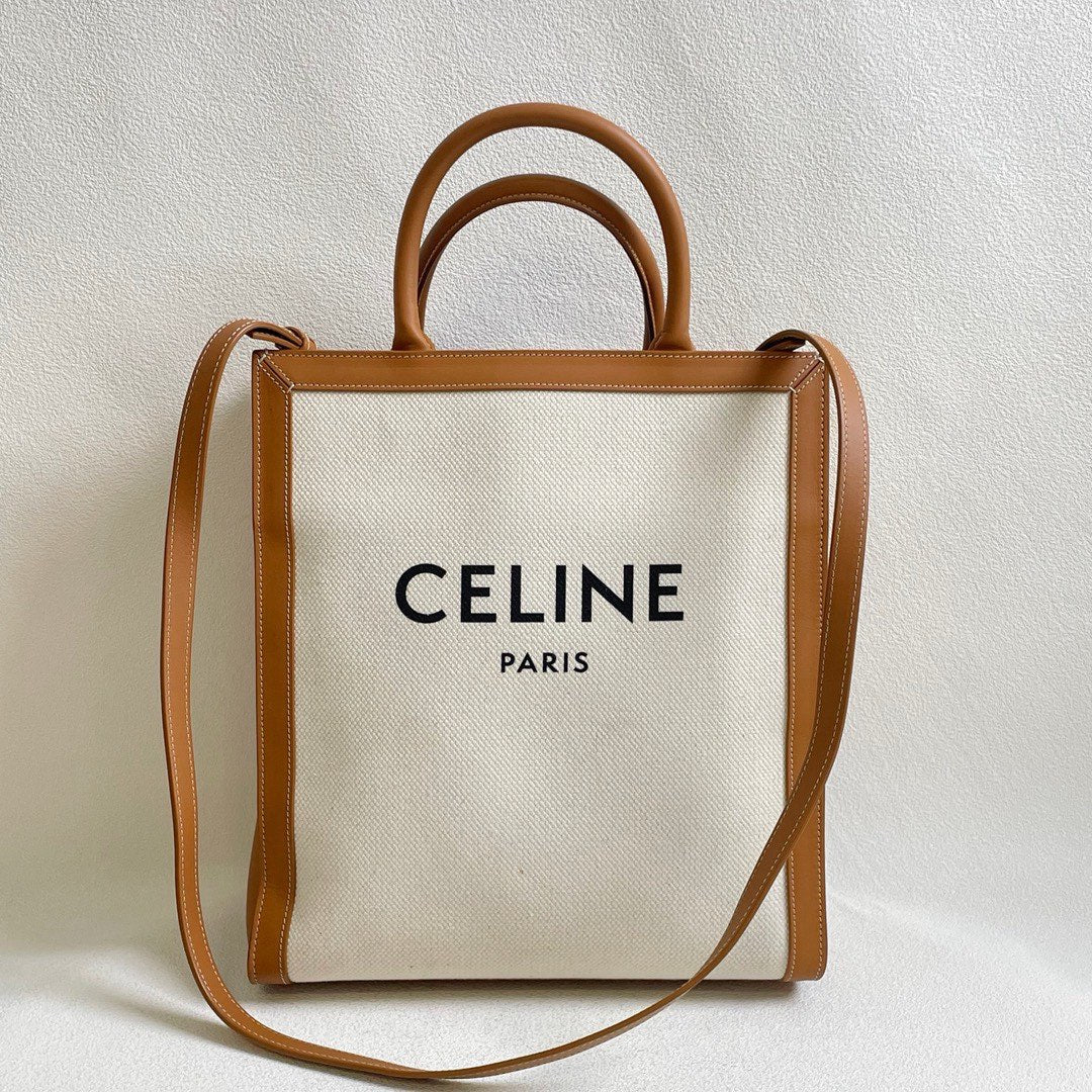 💕 Celine Canvas Vertical Tote Bag (2019) #16450