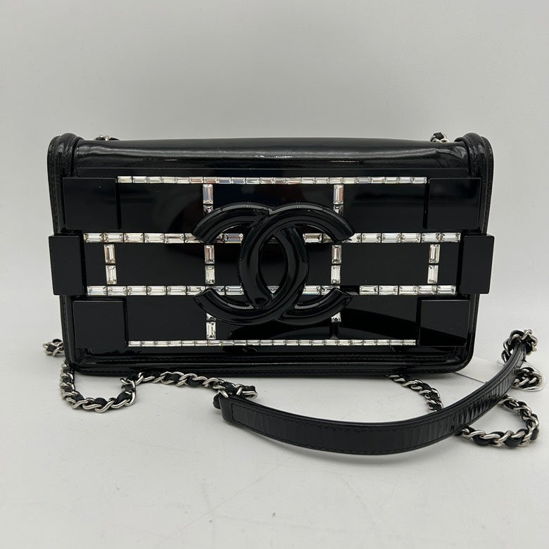 Chanel Plexiglass Boy Brick Chain ShoulderBag AJ281