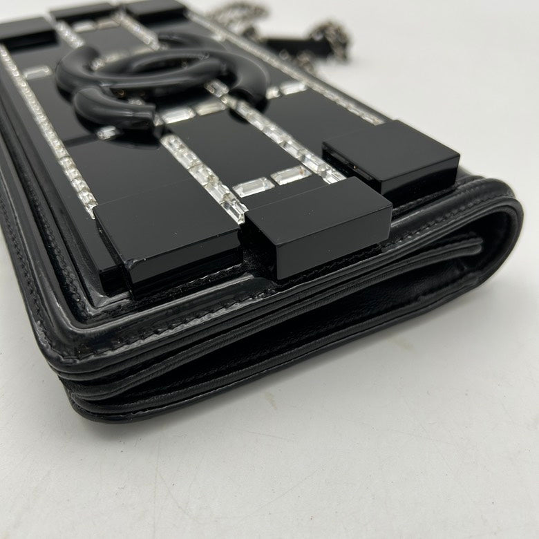 Chanel Plexiglass Boy Brick Chain ShoulderBag AJ281