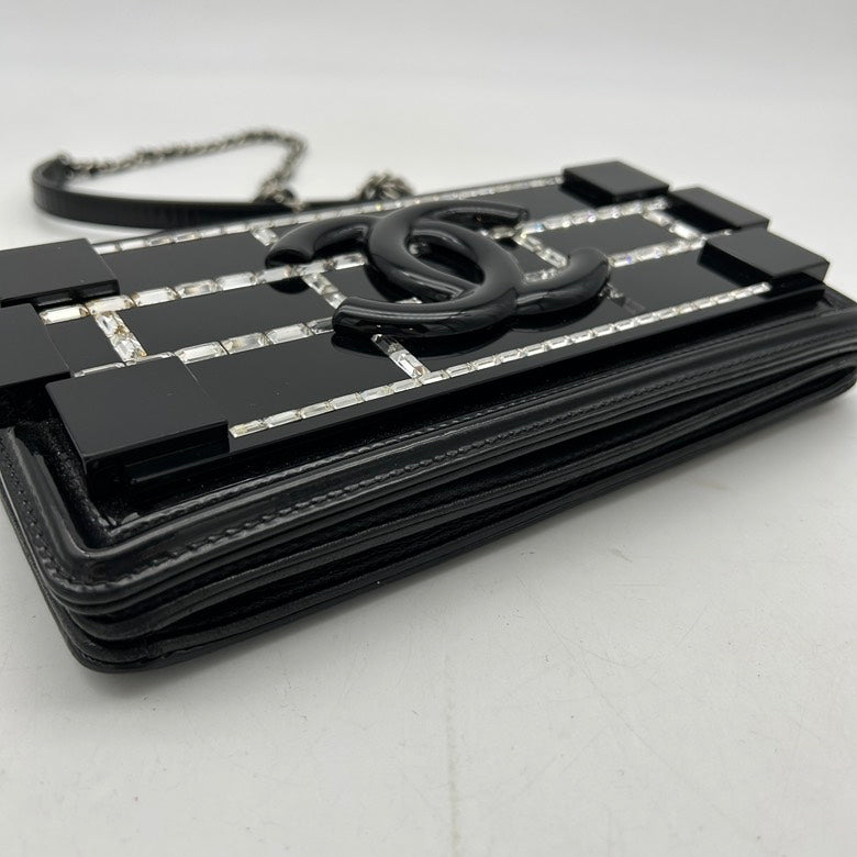 Chanel Plexiglass Boy Brick Chain ShoulderBag AJ281