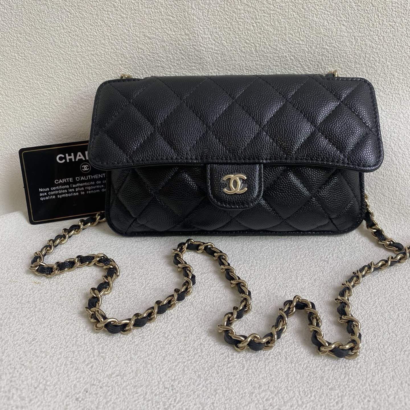 💕 Chanel Graffiti Foldable Tote Bag Caviar Leather (2021) #16444