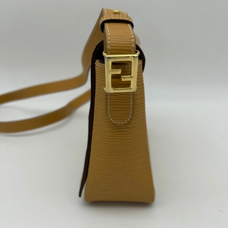 Fendi FF Logo Embossed Crossbody Bag WD525508