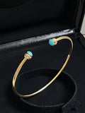 💕 Piaget Possession Bracelet (size 16) 18k Gold & Turquoise #16508