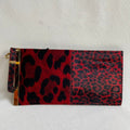 💕 Balenciaga Leopard Print Pony Hair Hand Pouch #16455