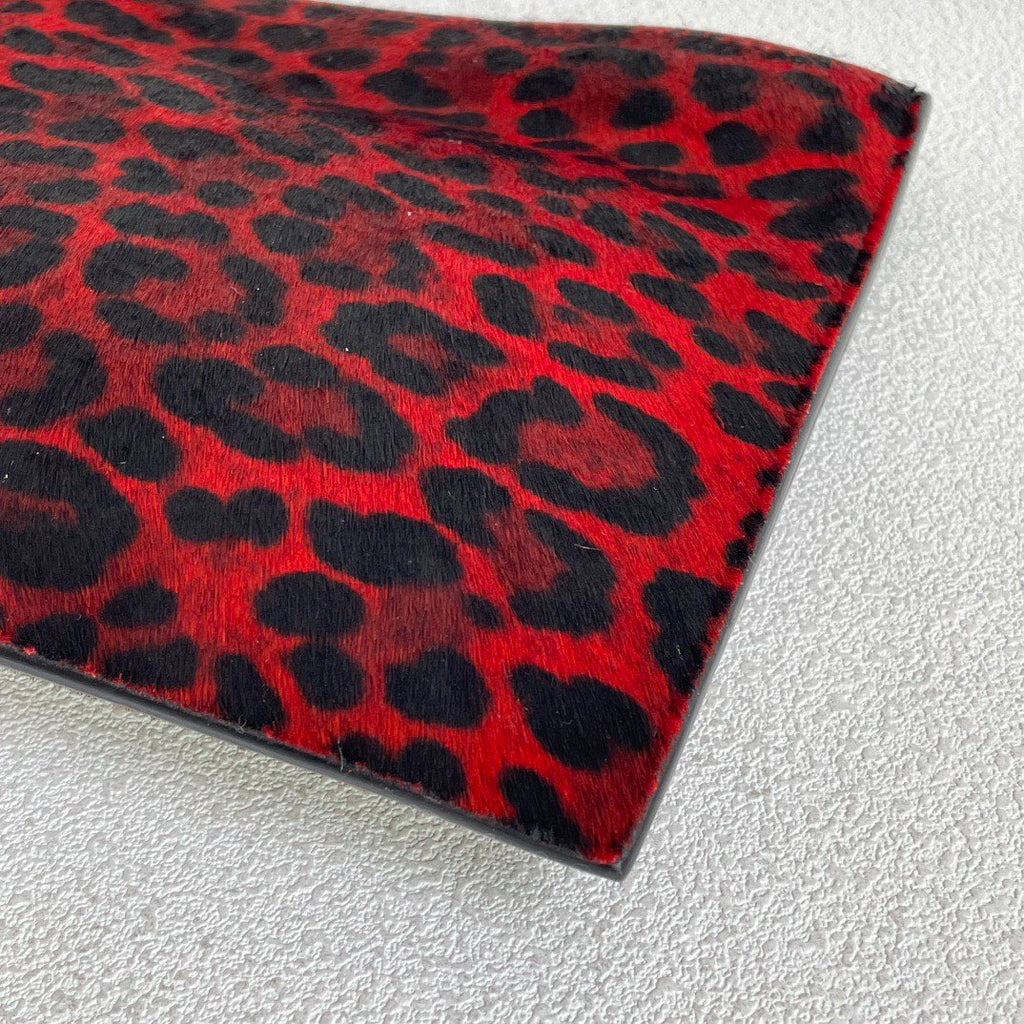 💕 Balenciaga Leopard Print Pony Hair Hand Pouch #16455