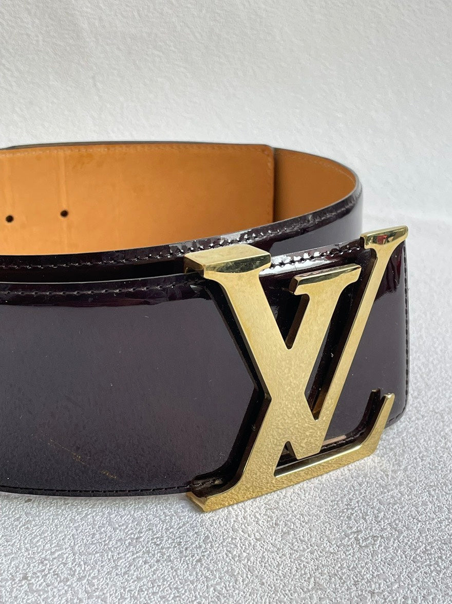 💕 Louis Vuitton Patent Leather Belt (size 85) #16597