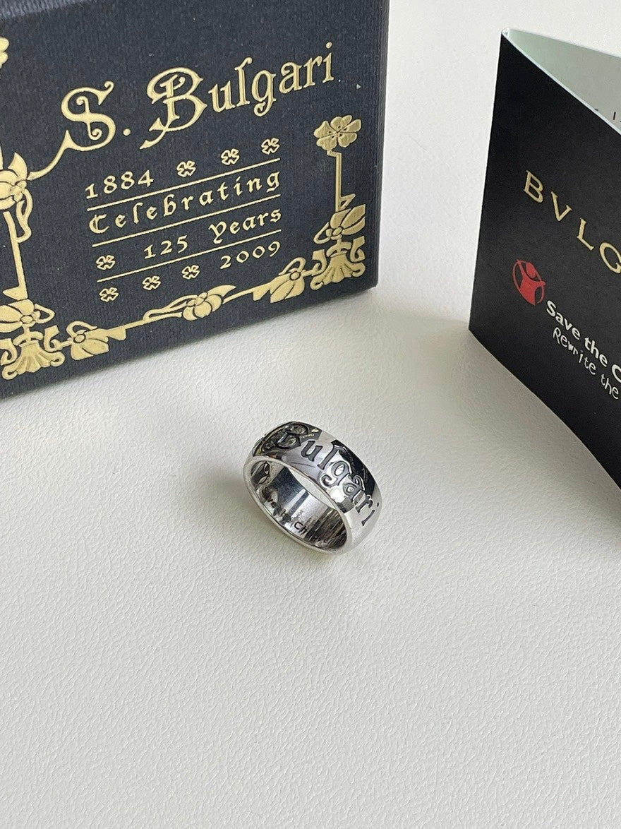 💕 BVLGARI 925 Silver Ring (size 55) #16548