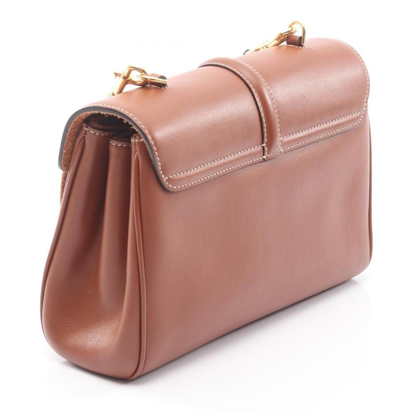 CELINE Teen Soft 16 Shoulder bag leather Brown 1065468 - Condition A