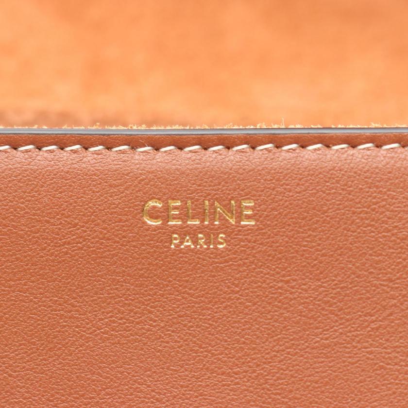 CELINE Teen Soft 16 Shoulder bag leather Brown 1065468 - Condition A