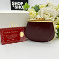 Cartier Must de Cartier Bordeaux Leather Kiss Lock Coin Purse ca0909kc.