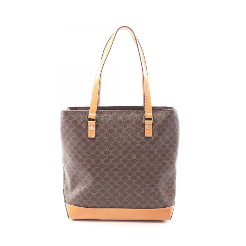   CELINE Macadam Handbag tote bag PVC leather Dark brown light brown 1067301 - Condition B.