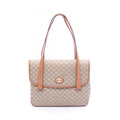   CELINE Macadam Shoulder bag PVC leather beige Brown 1066689 - Condition B.
