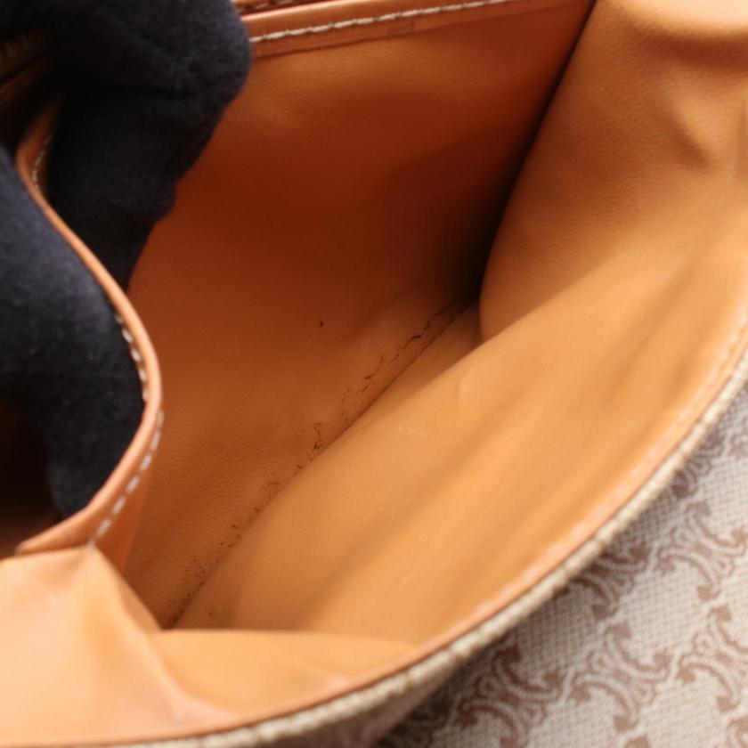 CELINE Macadam Shoulder bag PVC leather beige Brown 1066689 - Condition B