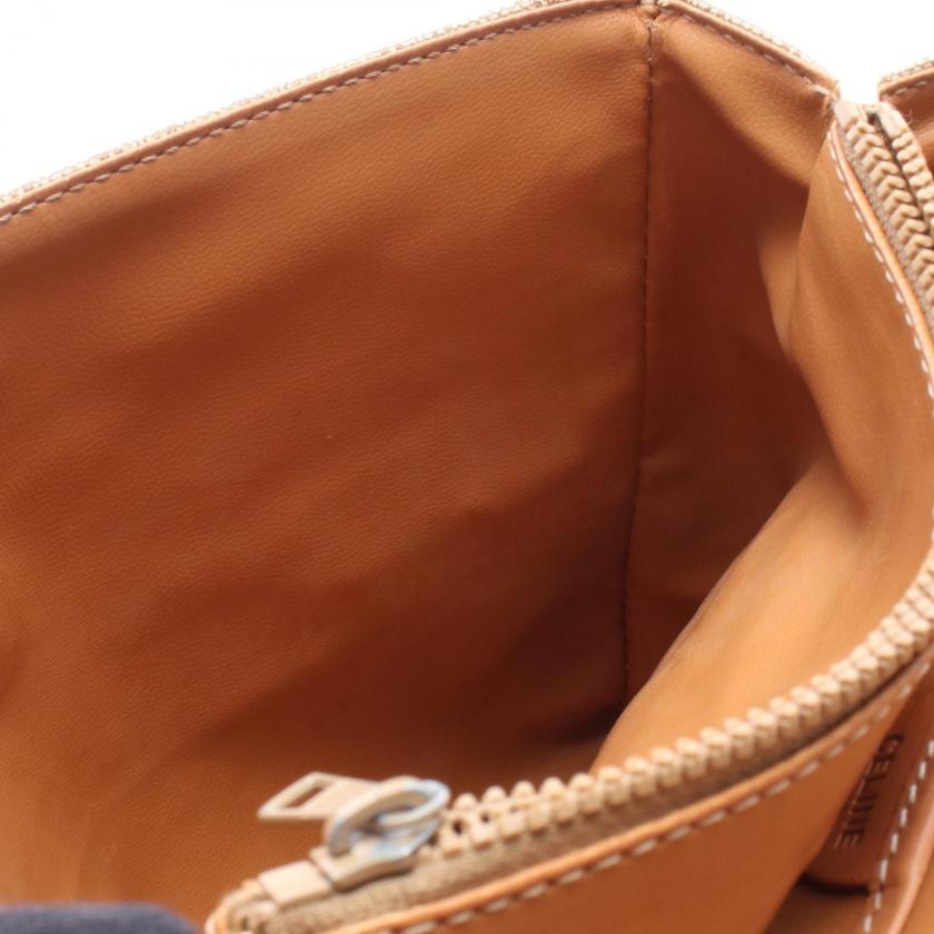 CELINE Macadam Shoulder bag PVC leather beige Brown 1066689 - Condition B
