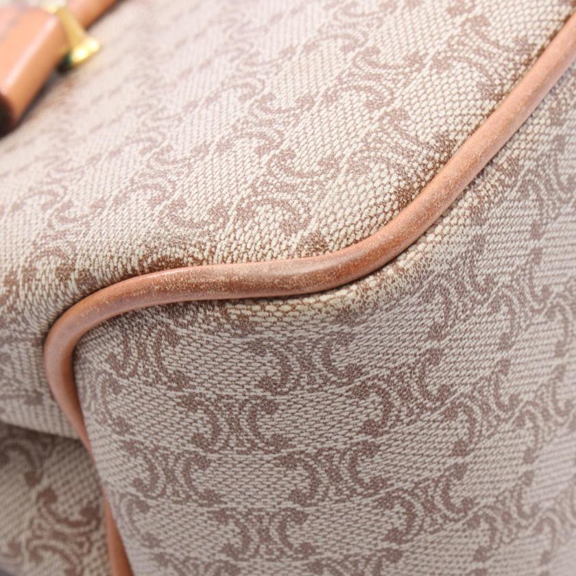 CELINE Macadam Shoulder bag PVC leather beige Brown 1066689 - Condition B