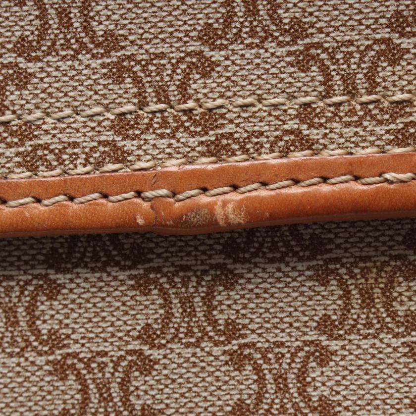 CELINE Macadam Shoulder bag PVC leather beige Brown 1066689 - Condition B