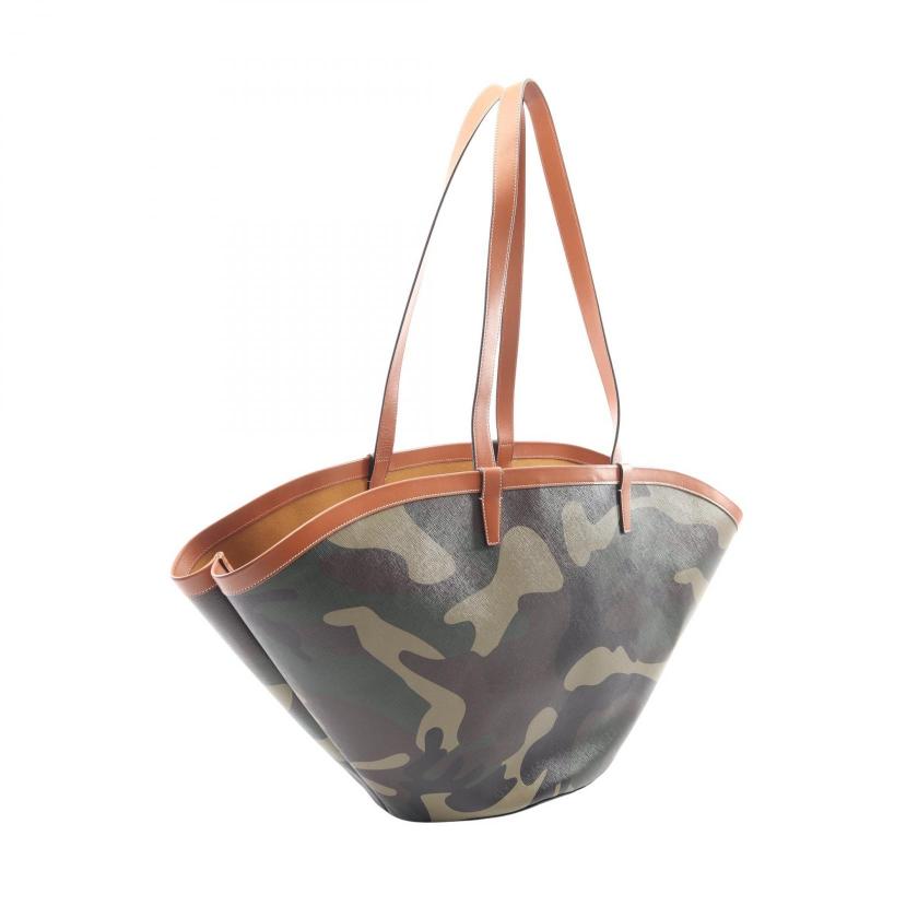 CELINE Couffin Camouflage Shoulder Bag PVC Leather Green Brown Multicolor 1059875 - Condition A