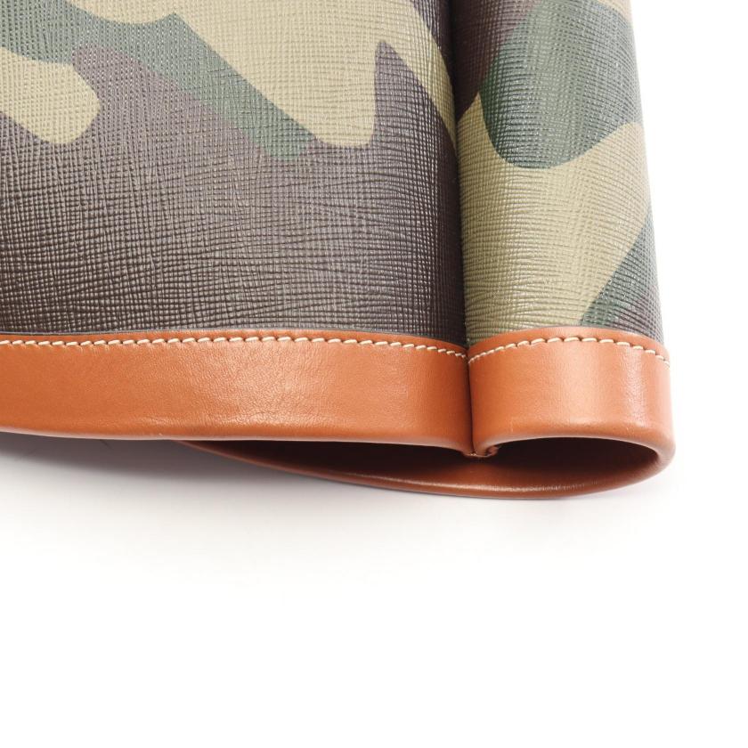 CELINE Couffin Camouflage Shoulder Bag PVC Leather Green Brown Multicolor 1059875 - Condition A