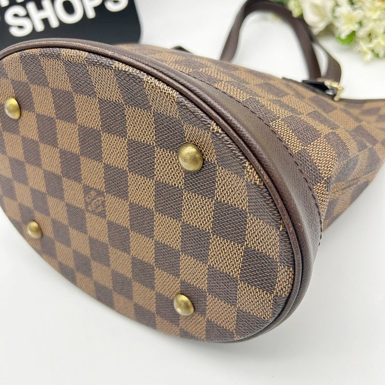 Louis Vuitton Damier Ebene Marais Bucket Shoulder Bag AJ598