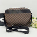 Louis Vuitton Damier Ebene Naviglio Messenger Shoulder Bag AH342.