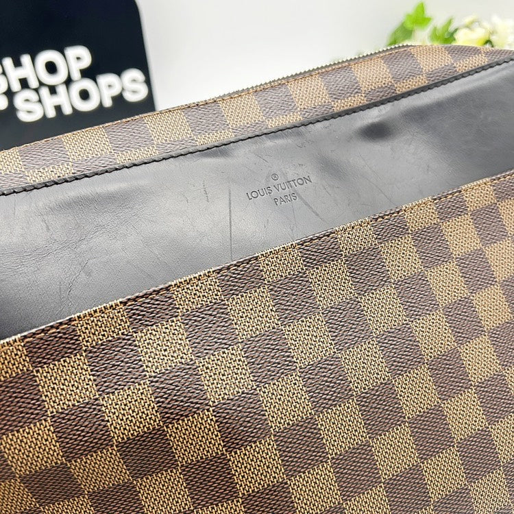 Louis Vuitton Damier Ebene Naviglio Messenger Shoulder Bag AH342
