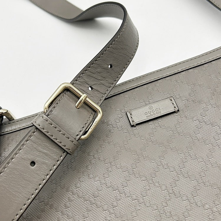GUCCI Micro GG Monogram Flat Messenger Shoulder Bag AJ607