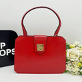 CELINE Vintage Ring Gancini Top Handle Bag AI840.