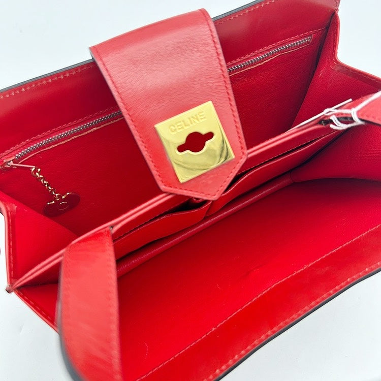 CELINE Vintage Ring Gancini Top Handle Bag AI840
